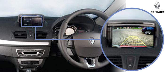 Megane reversing camera screen